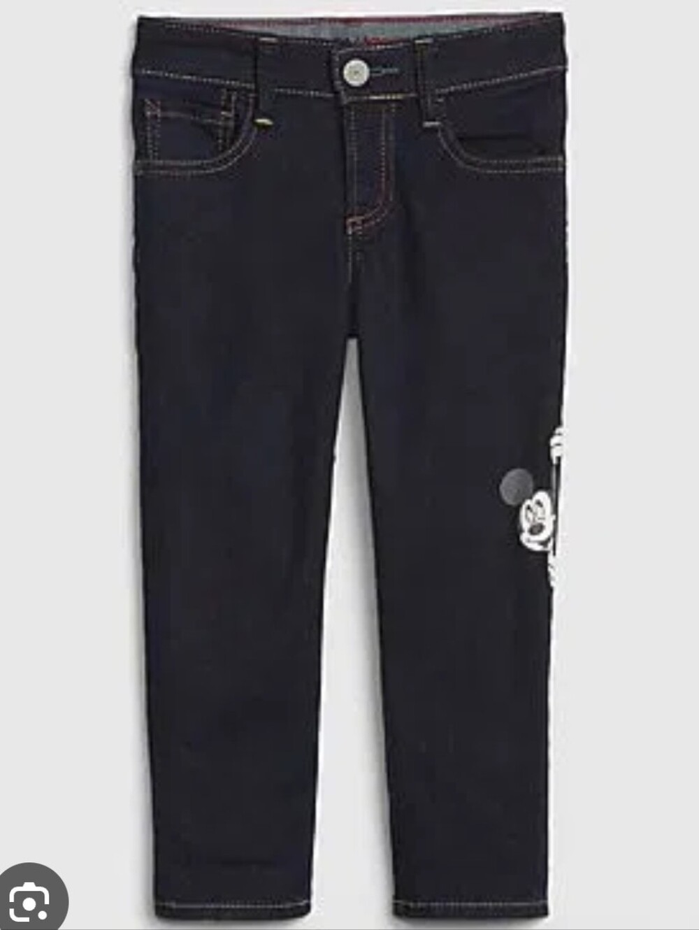NWOT babyGap x Disney Mickey Mouse Slim Jeans 3T Dark Wash 1969 Denim